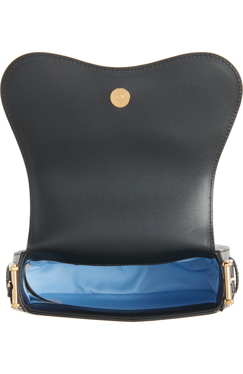 Versace Medusa Leather Shoulder Bag, Alternate, color, Black-Versace Gold