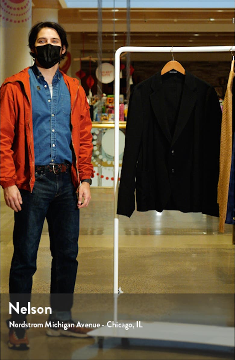 Rice Stitch Patch Pocket Wool Blend Sport Coat, sales video thumbnail