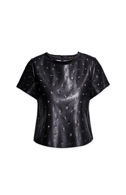 As By Df Jude Recycled Leather Tee In Black