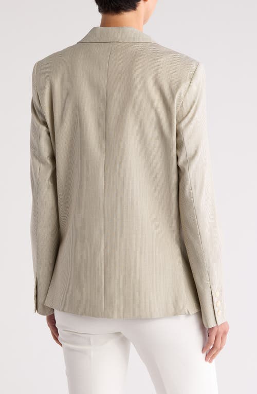 Twp Pinstripe Boyfriend Blazer In Neutral