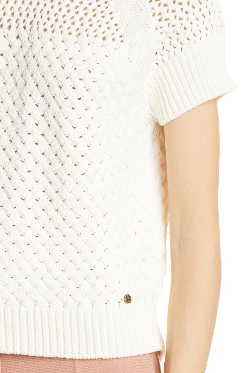 Ted Baker London Stena Basket Stitch Cotton Blend Sweater, Alternate, color,