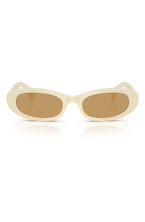 54mm Oval Sunglasses