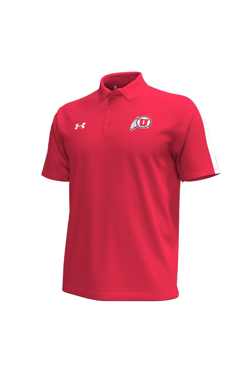 Under Armour Men's Under Armour Red Utah Utes Pinnacle Performance Polo, Alternate, color, Red