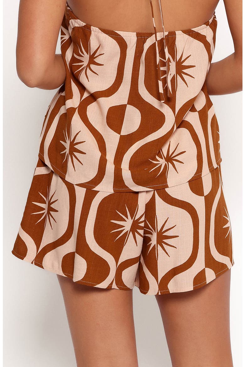 Henri Print Pull-On Shorts, Alternate, color, TAN PRINT