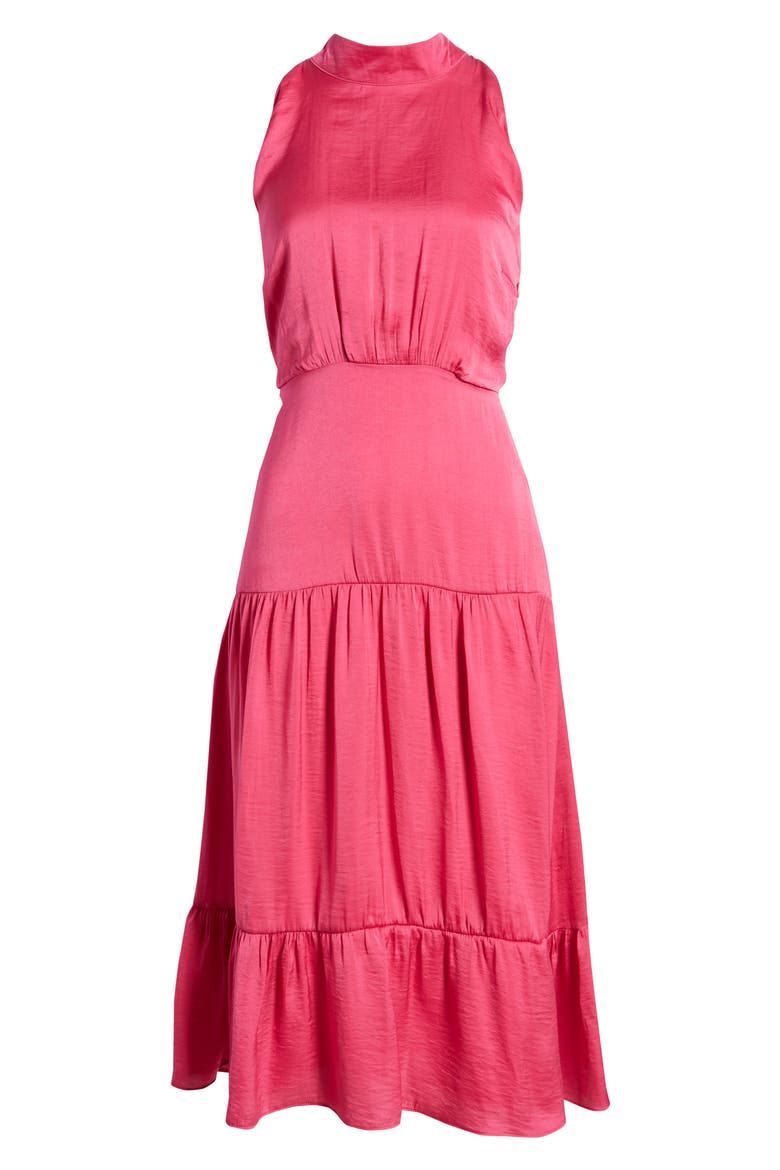 sam edelman high neck midi dress High Neck Eyelet Midi Dress