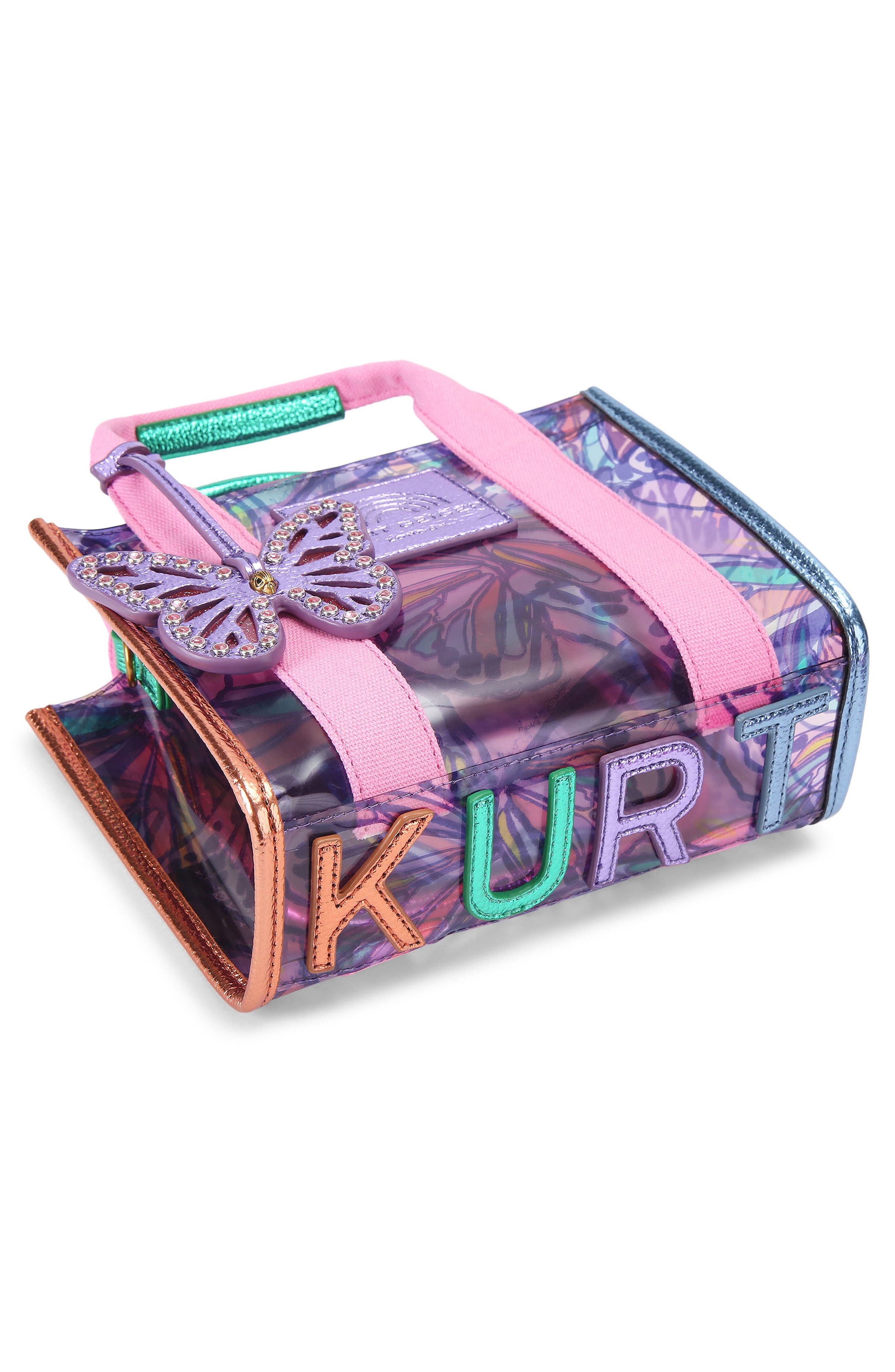 Extra Small Southbank Vinyl Clear Tote, Alternate, color, LIGHT/ PASTEL PURPLE