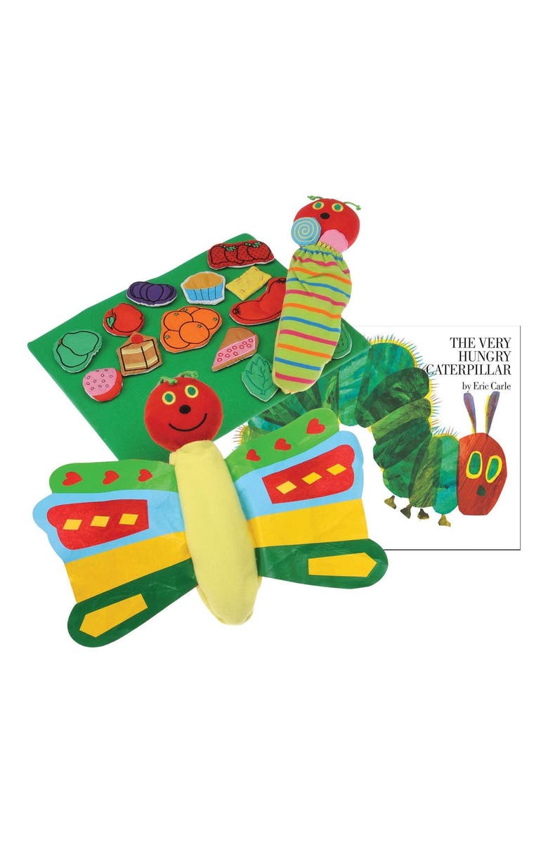 Kaplan Early Learning Company Friendly Caterpillar Story Props and Book, Main, color, 