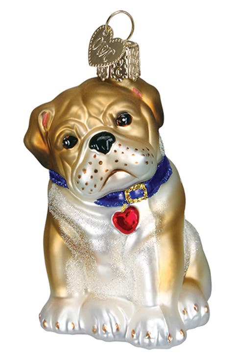 Bull Pup Christmas Ornament