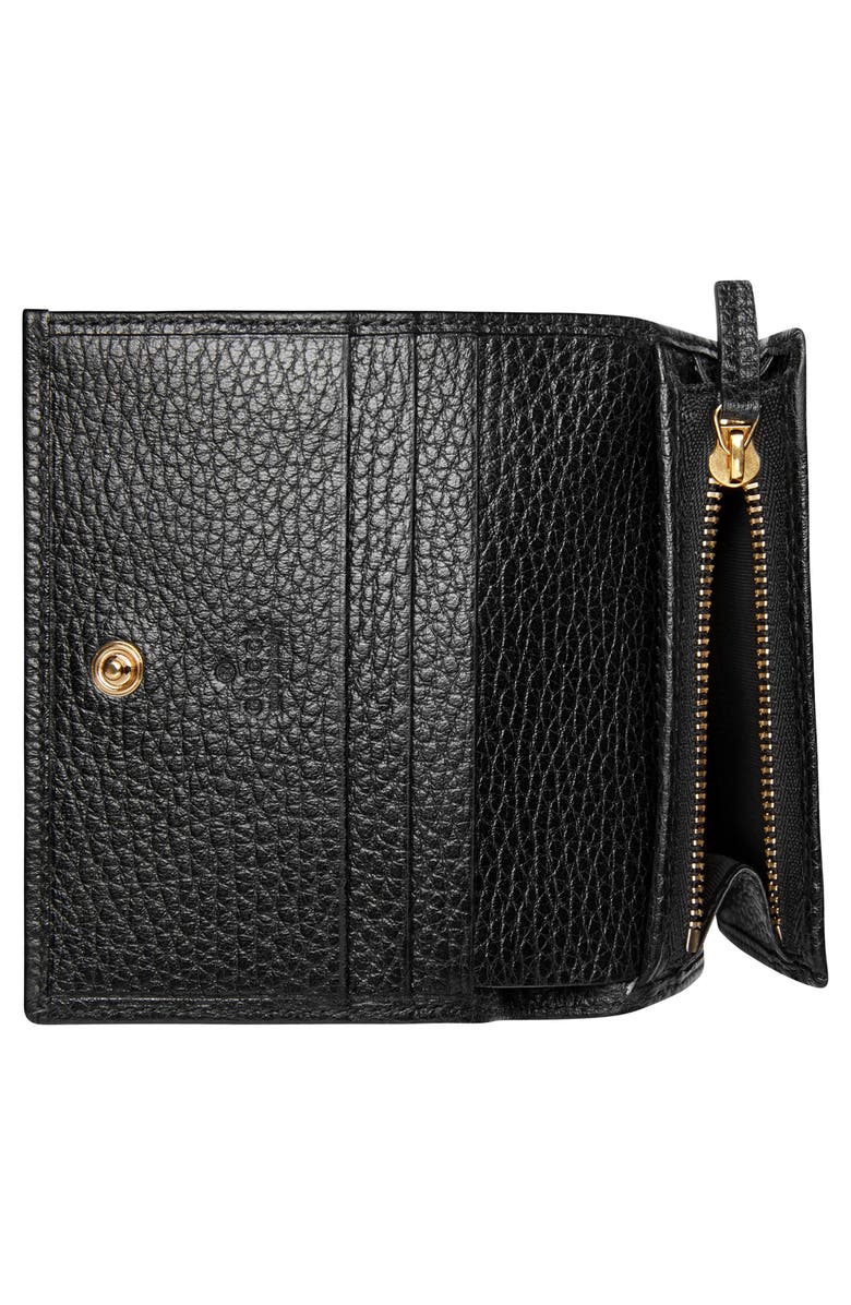 Gucci Petite Leather Card Case, Alternate, color,