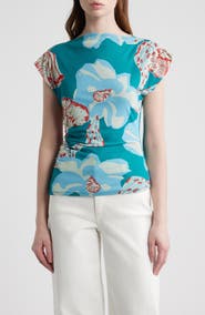 Cleobella Ellie Print Mesh Top