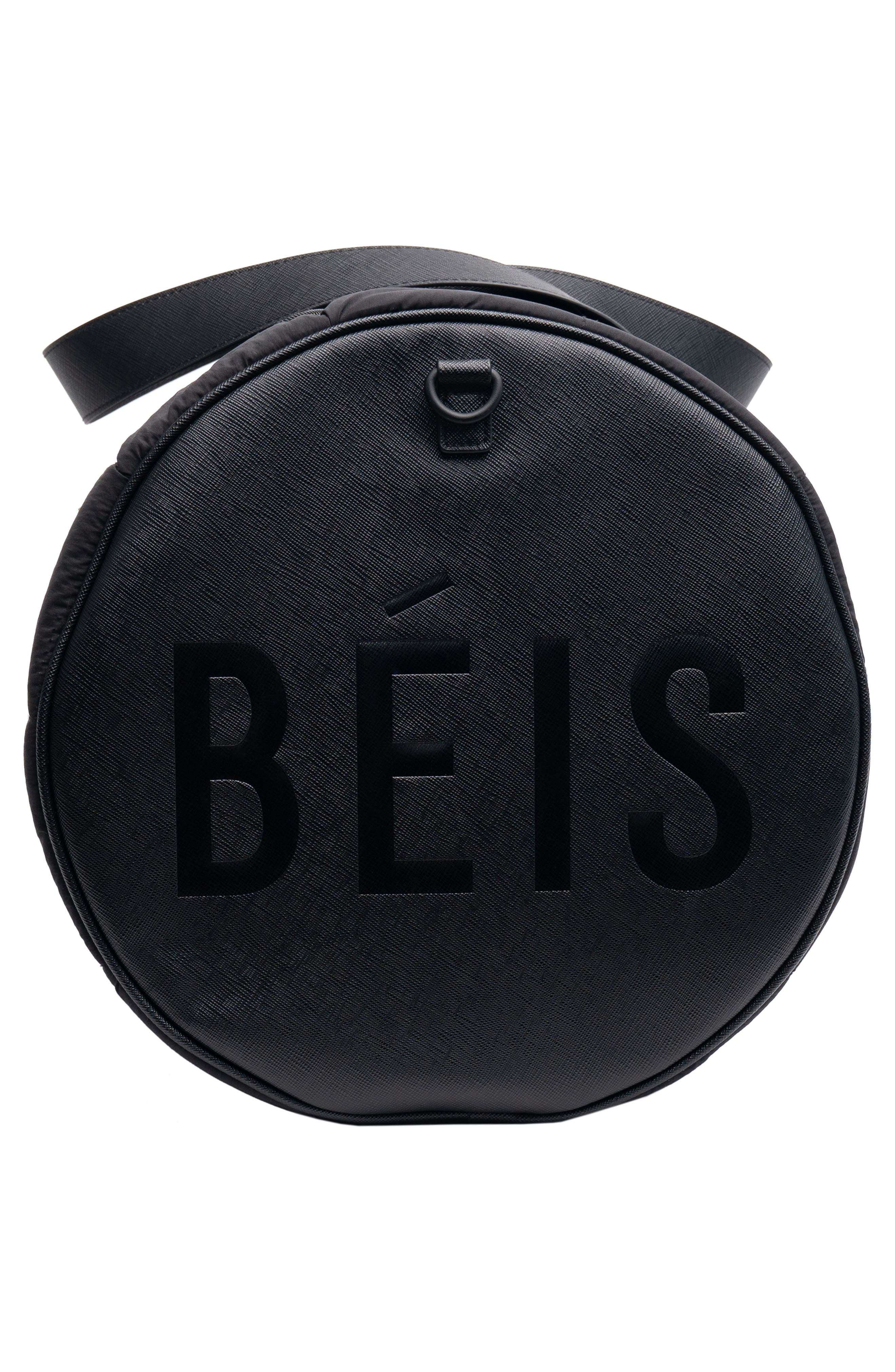The Mini Duffle Bag, Alternate, color, BLACK
