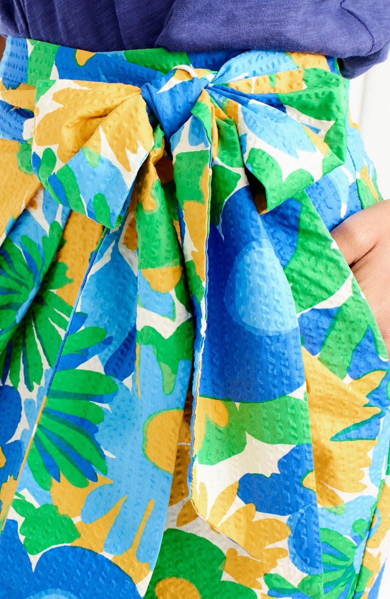 J.Crew Morning Floral Tie Waist Skirt, Alternate, color, 