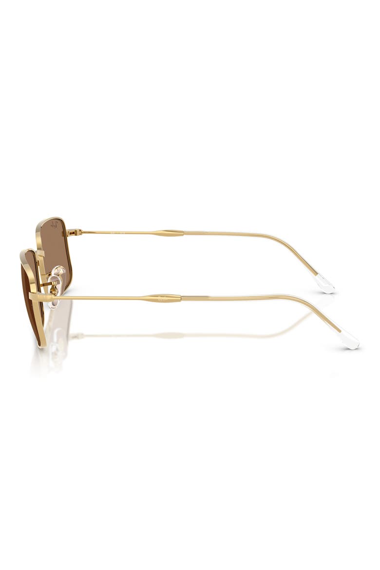 59mm Rectangle Sunglasses, Alternate, color, ARISTA / BROWN