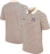Nike Men's Nike Tan Arizona Wildcats Primary Logo Striped Dri-FIT Polo