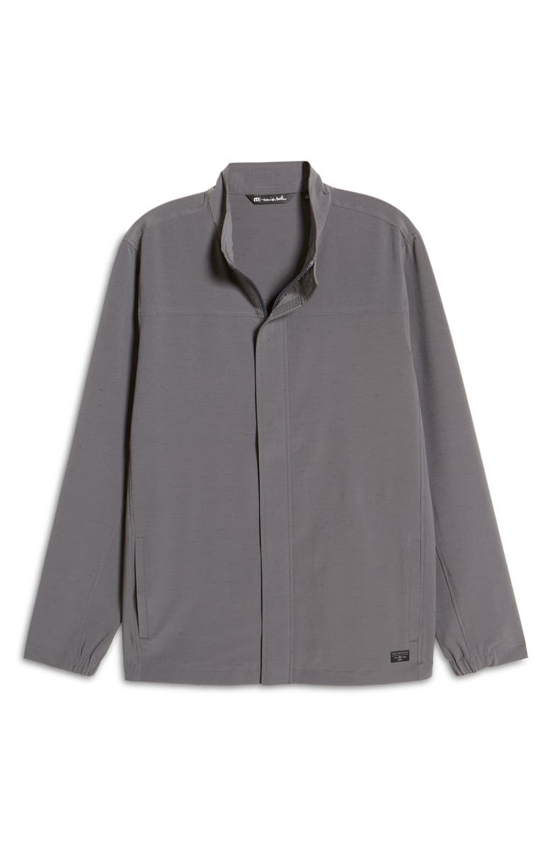 TravisMathew Crushing It Stretch Jacket, Alternate, color, Grey Pinstripe