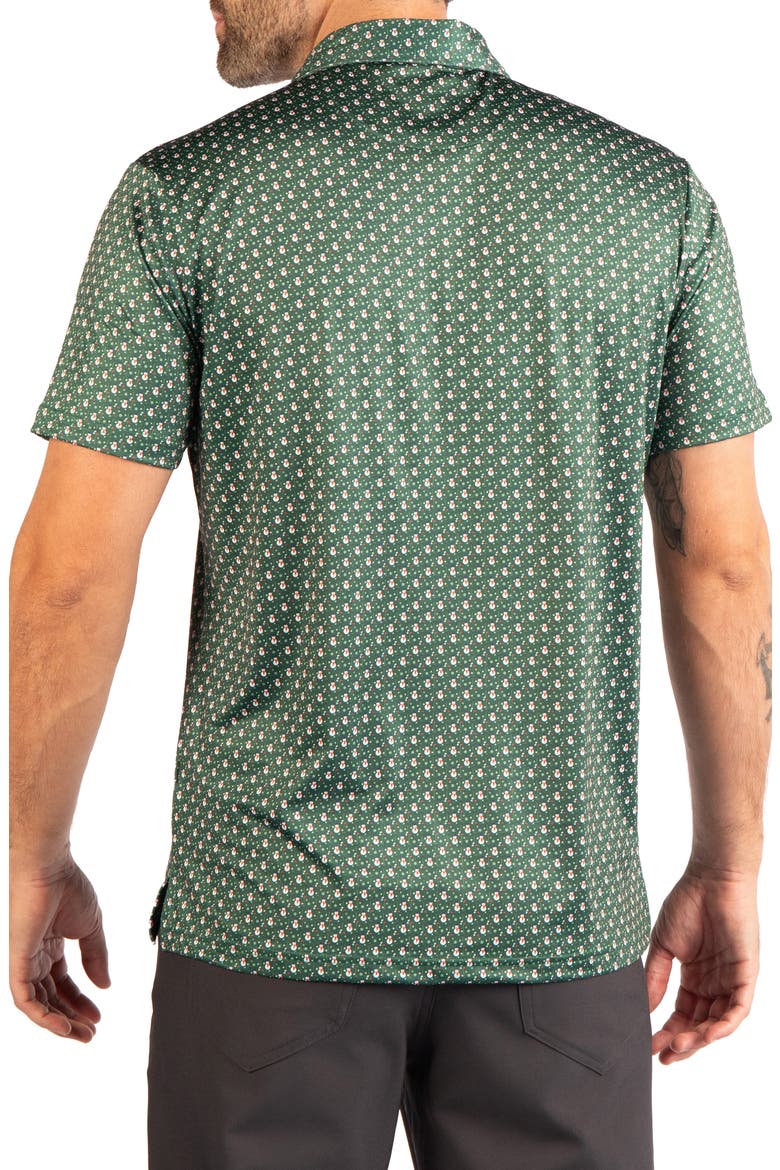 Snowmen Performance Polo, Alternate, color, HUNTER GREEN