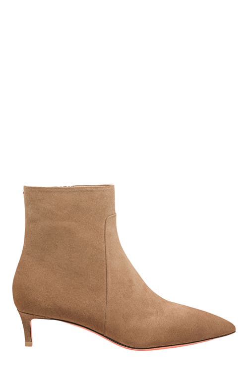 Santoni Women's Suede Low-heel Ankle Boot In Brown