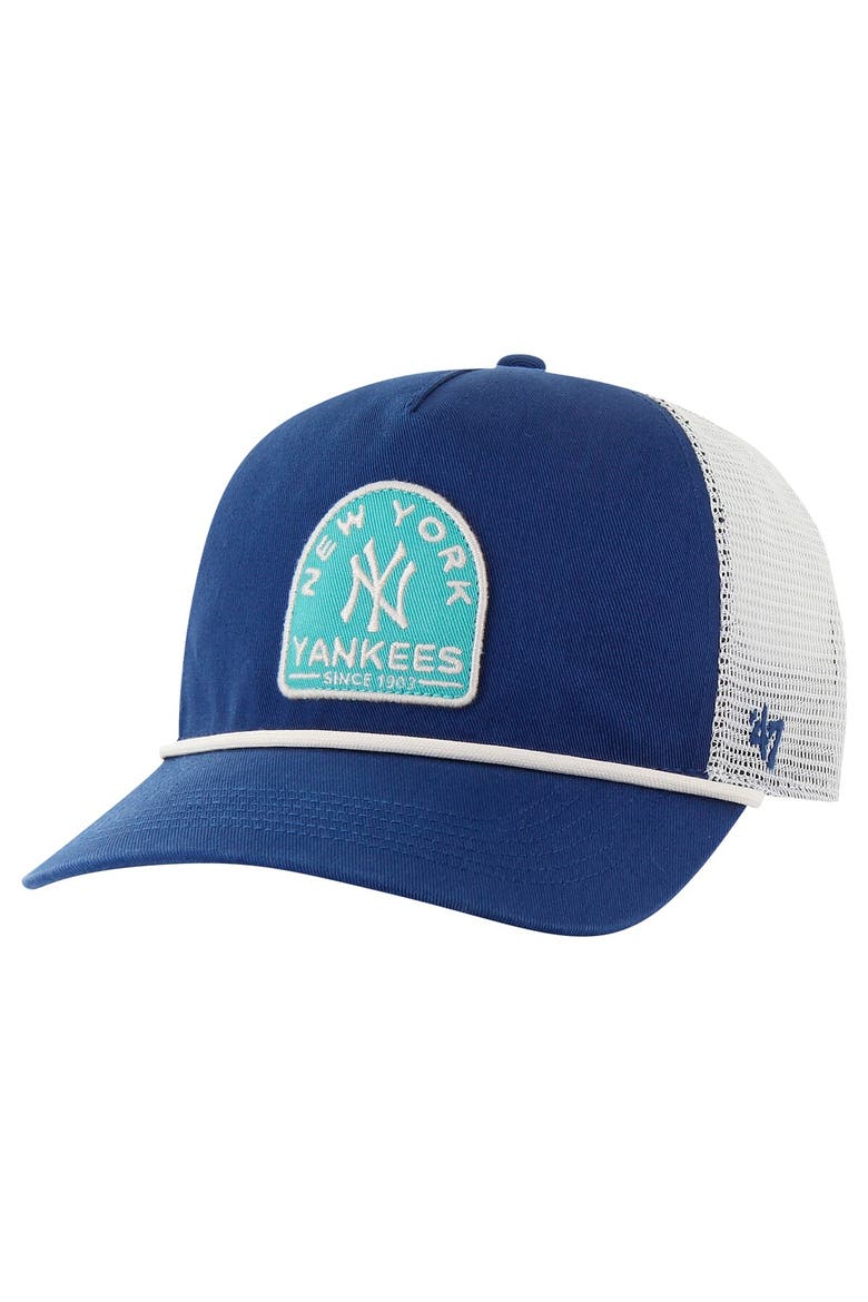 Men's '47 Navy New York Yankees Cypress Trucker Hitch Adjustable Hat, Main, color, Navy