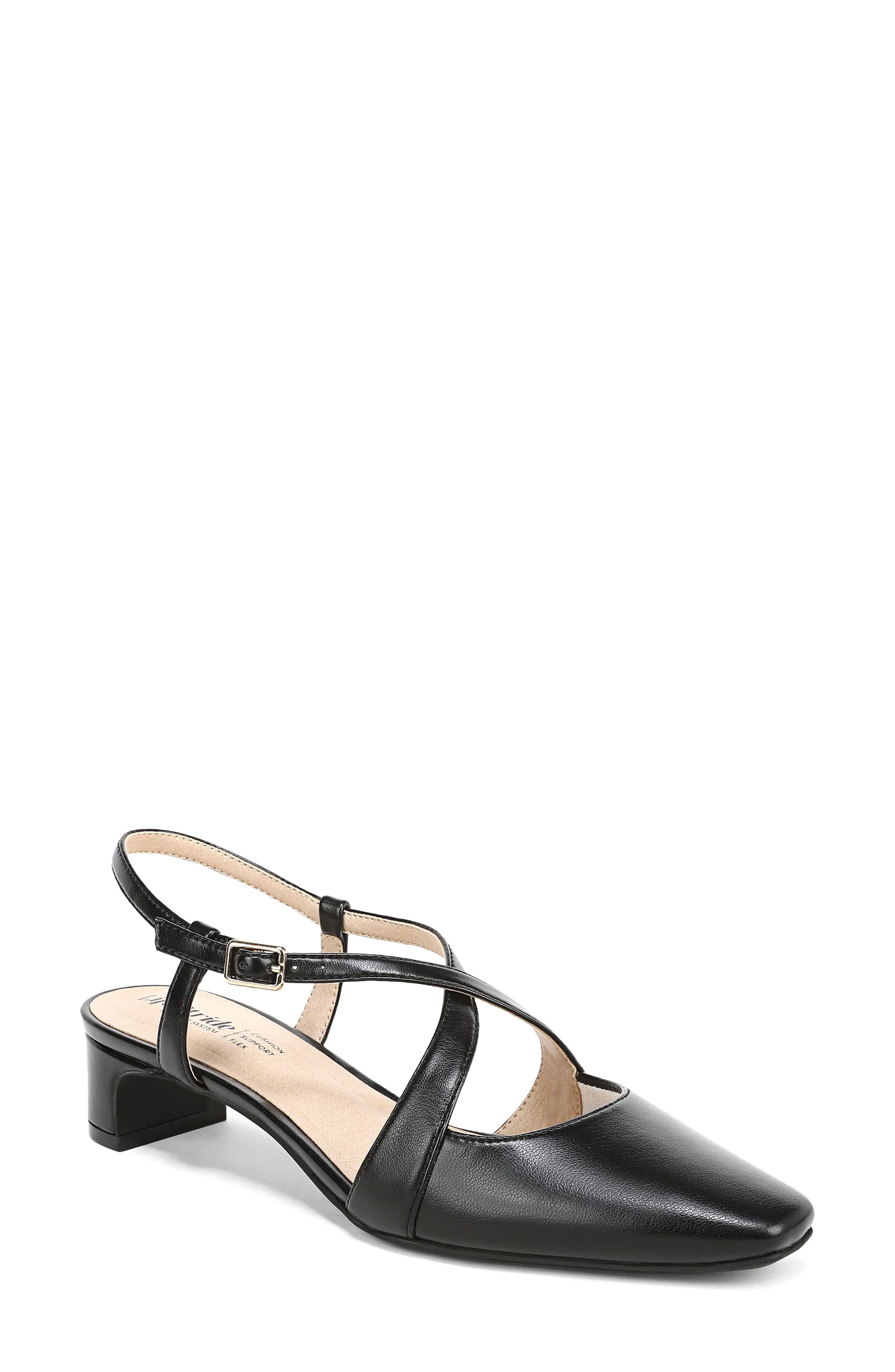 LifeStride Lavina Slingback Pump, Main, color, Black