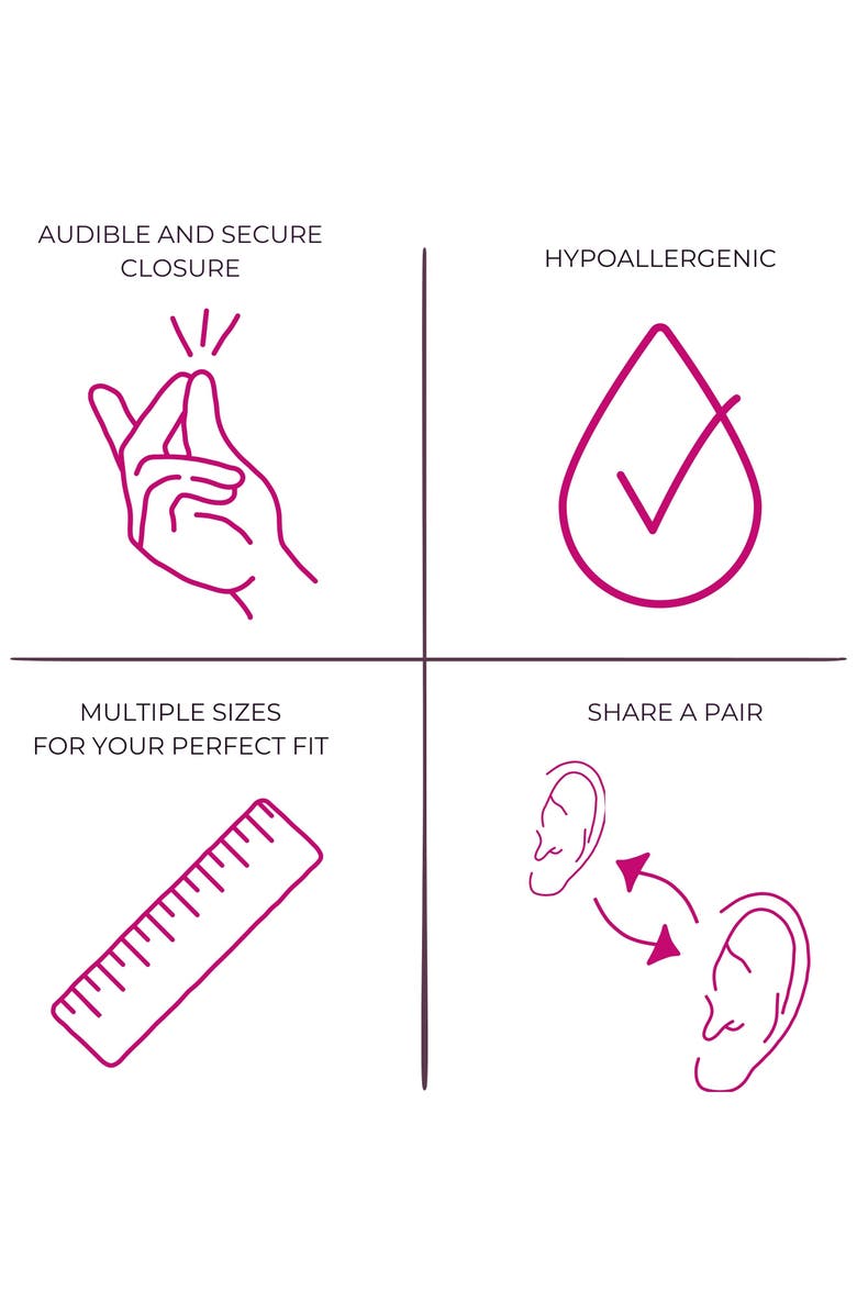 Seed2Stone Pavé-All-Day Single Hoop, Alternate, color, Silver