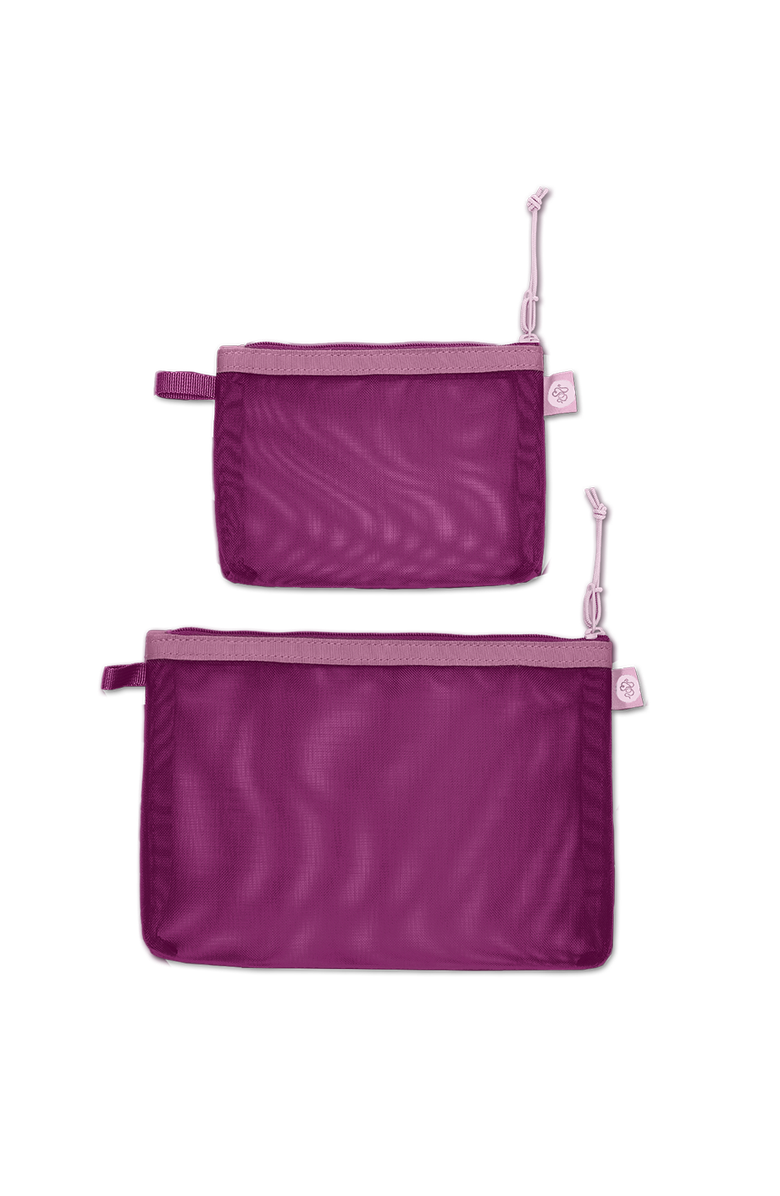 Baboon to the Moon Monomesh Pouch Set, Main, color, Mystic Violet