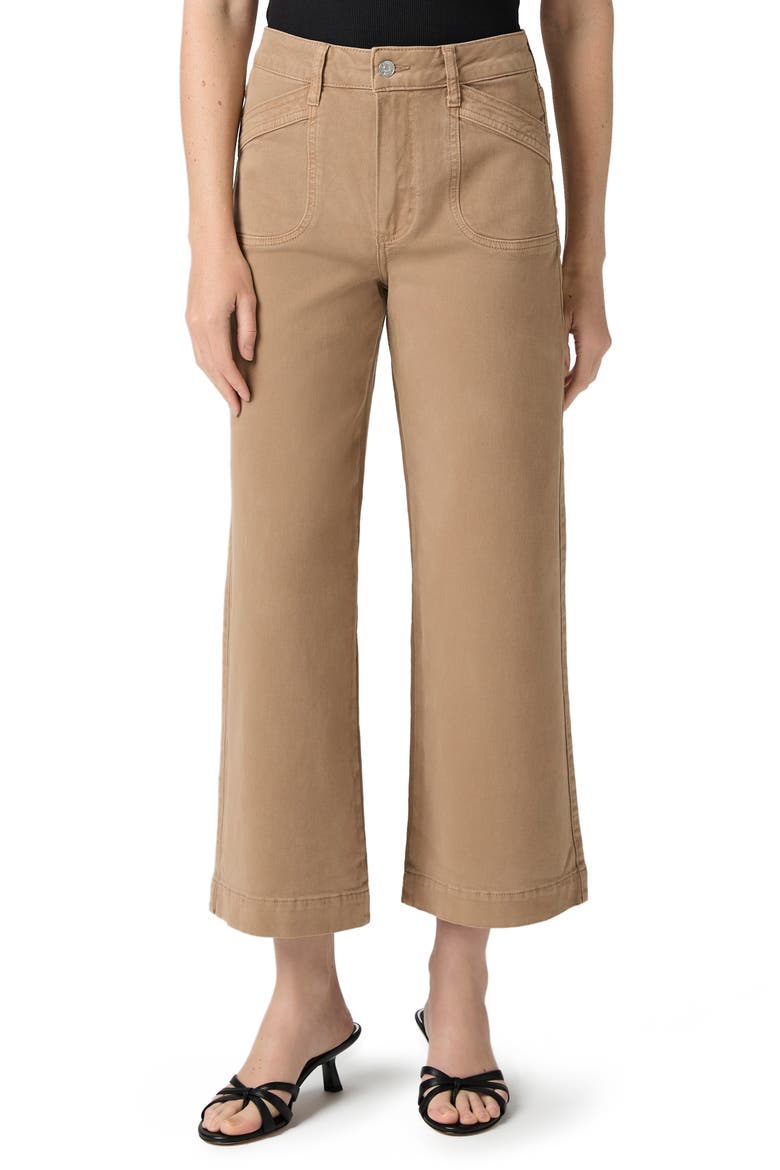 Anessa High Waist Ankle Wide Leg Jeans, Main, color, VINTAGE CANEWOOD