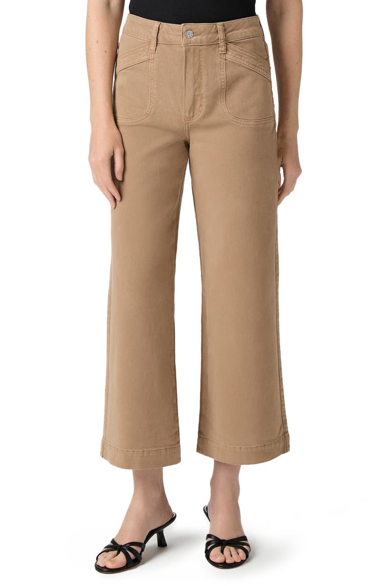 PAIGE Anessa High Waist Ankle Wide Leg Jeans, Main, color, Vintage Canewood