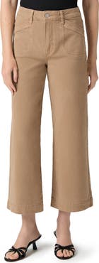 PAIGE Anessa High Waist Ankle Wide Leg Jeans