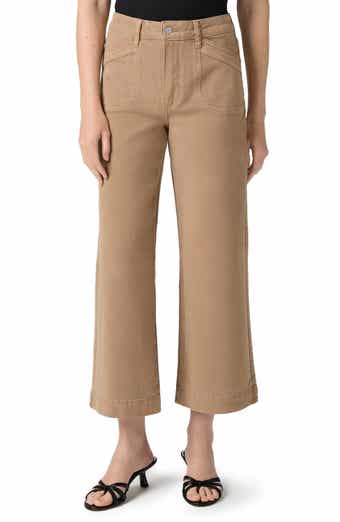 PAIGE Anessa High Waist Ankle Wide Leg Jeans