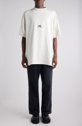 Balenciaga 3B Sports Icon Embroidered Oversize T-Shirt | Nordstrom