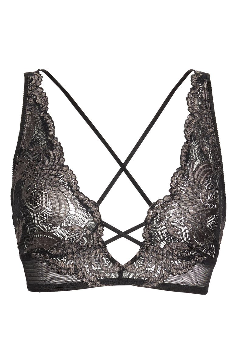 Honeydew Intimates Lace & Mesh Bralette, Alternate, color, 