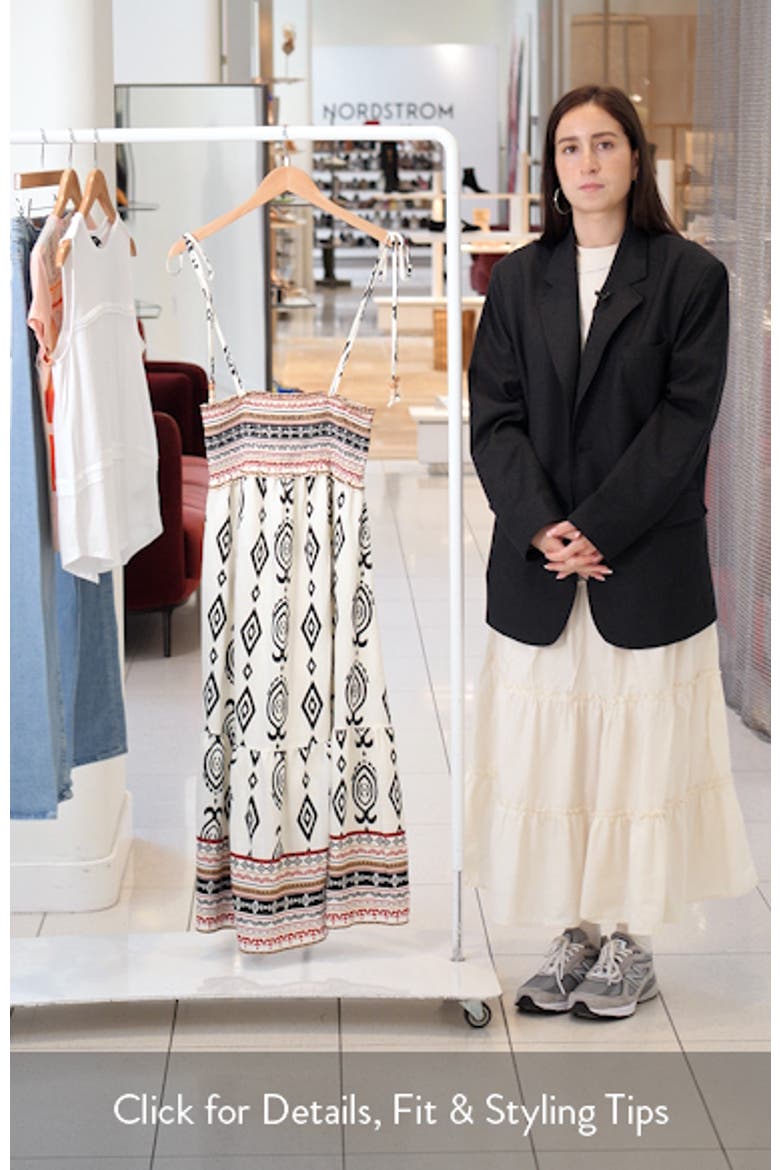 Boho Print Sleeveless Midi Dress video