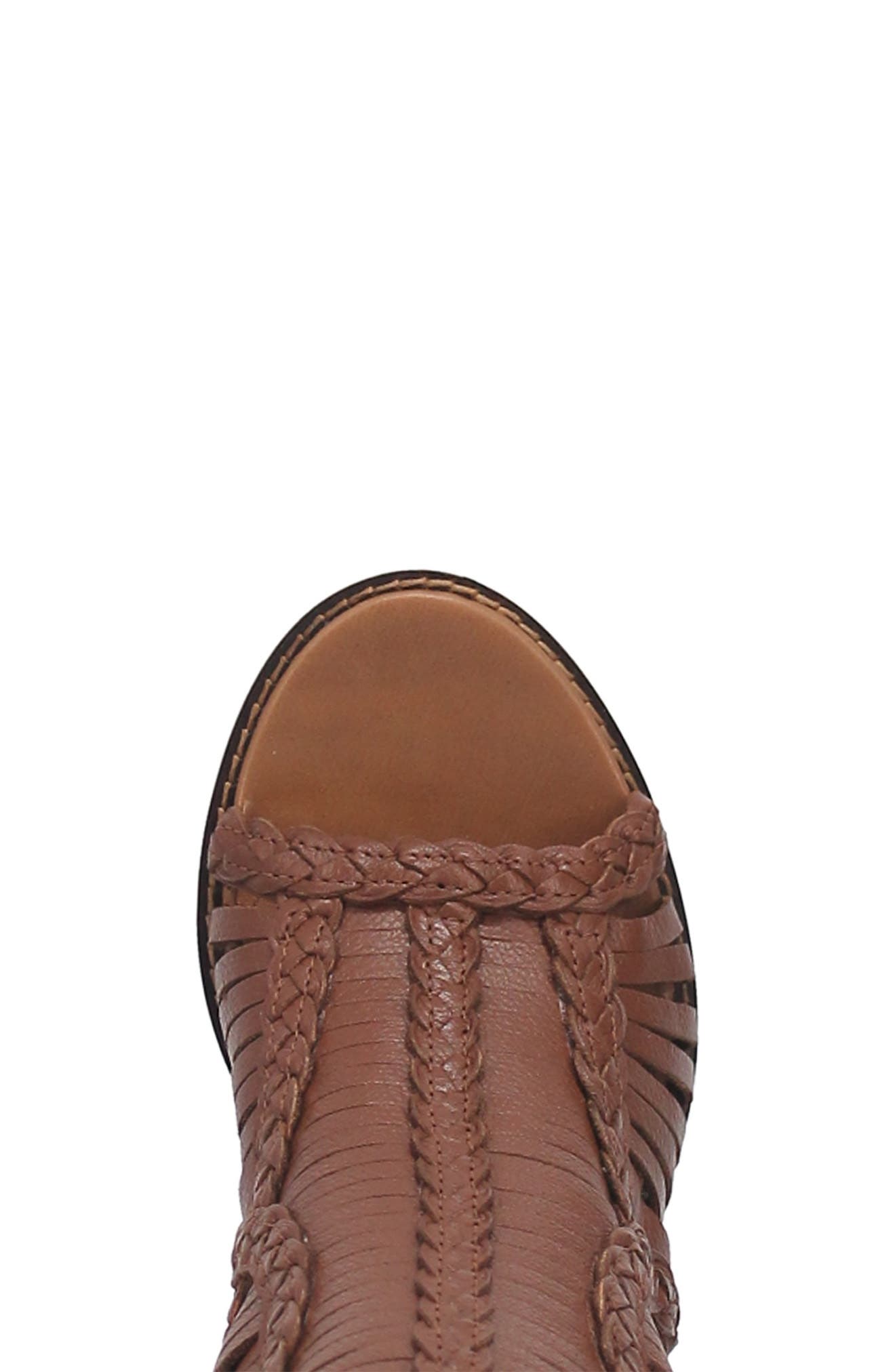 Dingo Jeezy Open Toe Bootie, Alternate, color, 