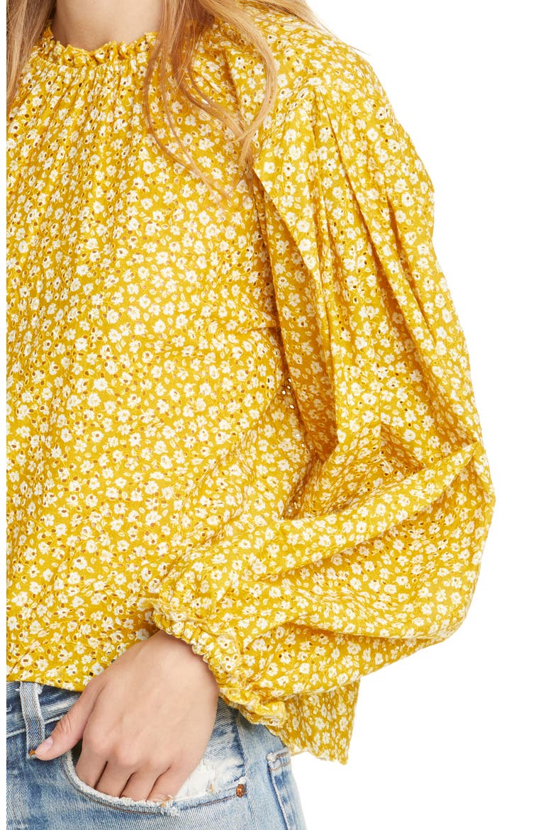 The Chime Top, Alternate, color, SUNBEAM LEOPARD FLORAL