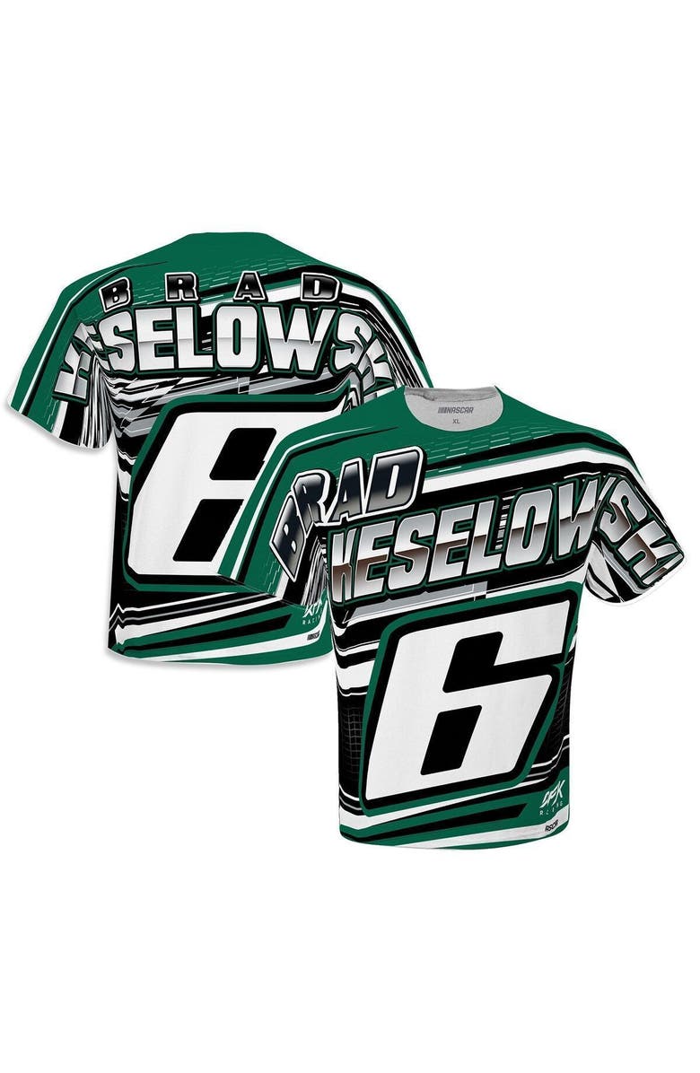 CHECKERED FLAG Men's Roush Fenway Keselowski Racing White Brad Keselowski Sublimated Speedster T-Shirt, Alternate, color, White