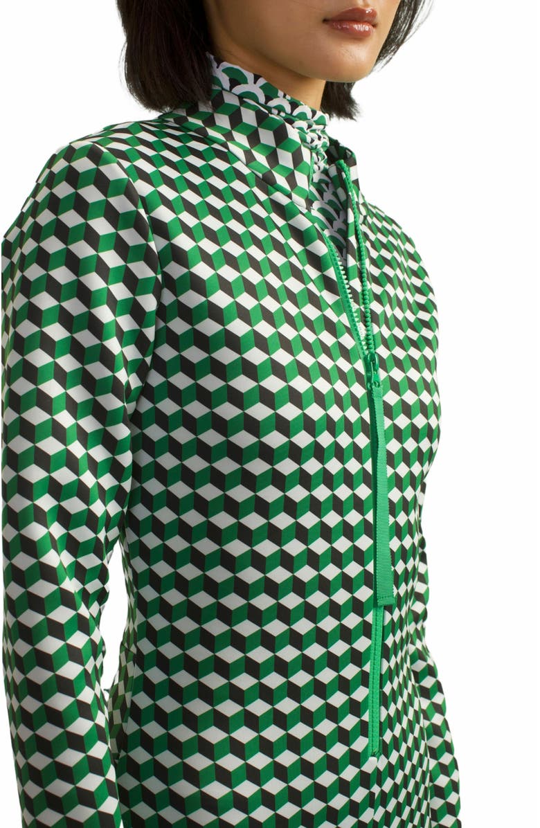 Cynthia Rowley Water Repellent Bonded Jumpsuit, Alternate, color, 