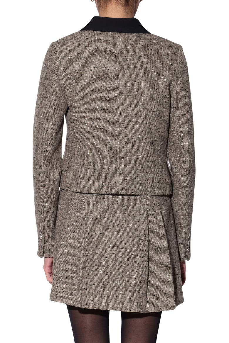 Odette Double Breasted Cropped Jacket, Alternate, color, NEUTRAL MULTI