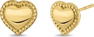 Bony Levy 14K Gold Mykonos Heart Stud Earrings (Online Trunk Show)