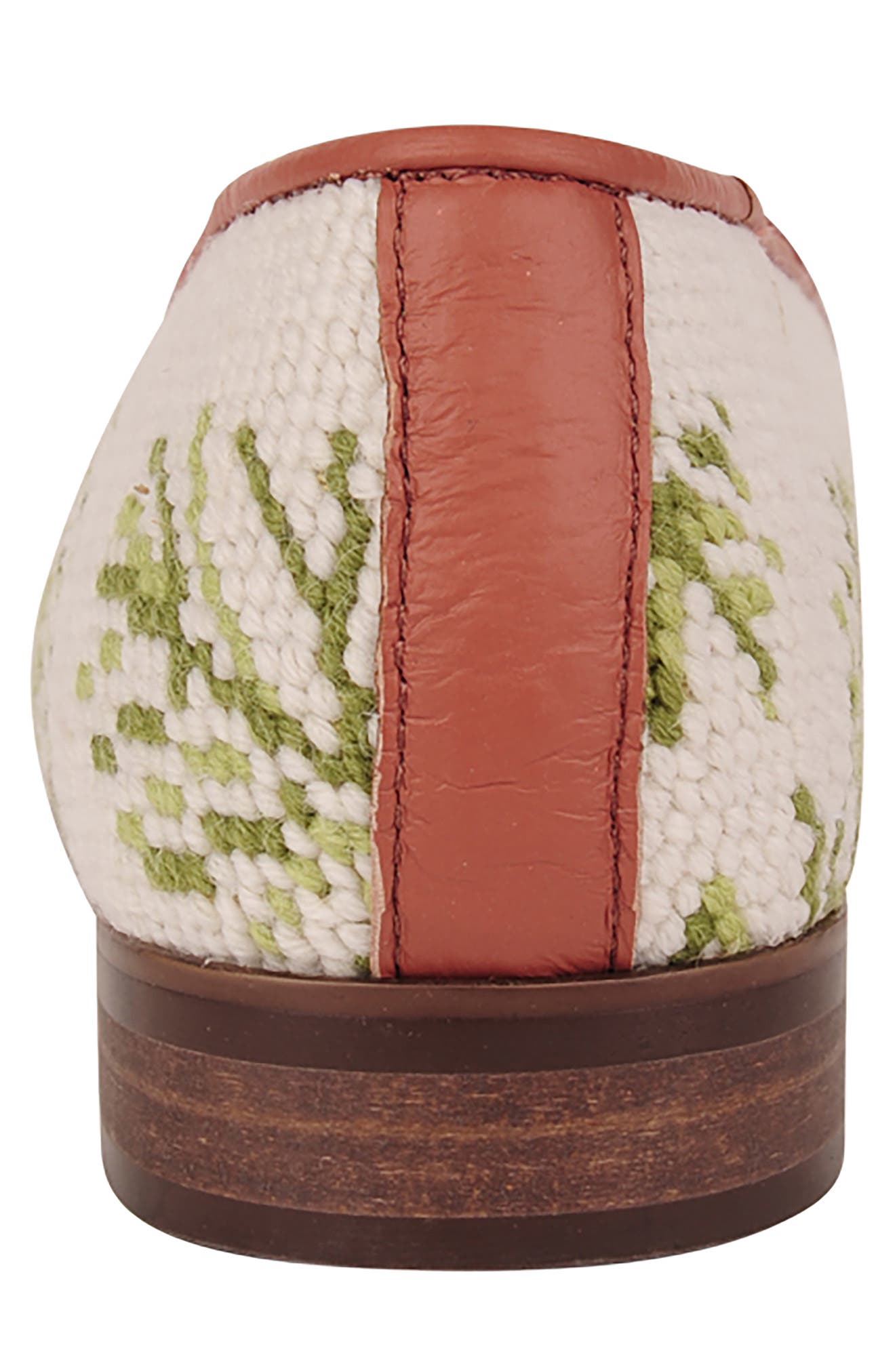 ByPaige BY PAIGE Needlepoint Parrot Flat, Alternate, color, Tan Multi