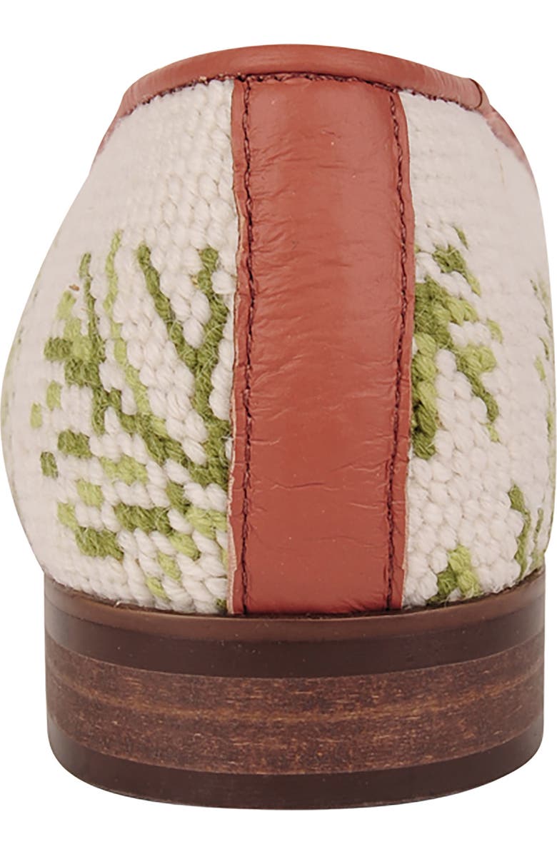 ByPaige BY PAIGE Needlepoint Parrot Flat, Alternate, color, Tan Multi