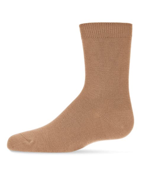 Kid's Basic Soft Rayon Crew Socks (Toddler, Little Kid & Big Kid)
