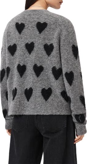 Amora Heart Alpaca & Wool Blend Cardigan