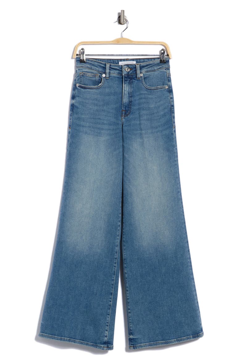 Good Waist Palazzo Jeans, Alternate, color, GATHER