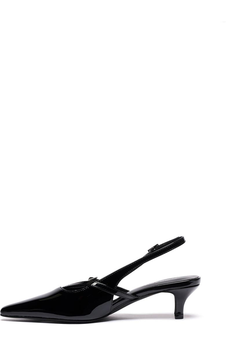 Therapy Australia Irving Slingback Pointed Toe Heel, Alternate, color, Black Patent Pu