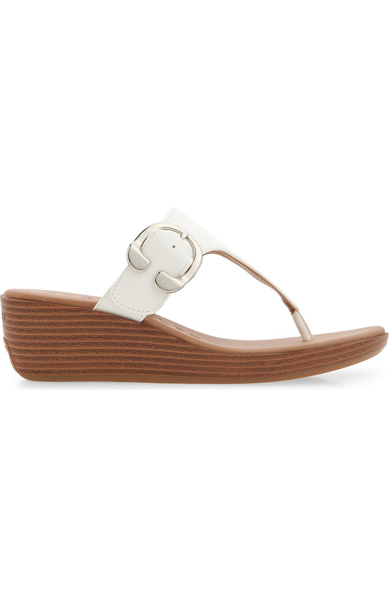 Aerosoles Izola Wedge Flip Flop, Alternate, color, Bright White Pu