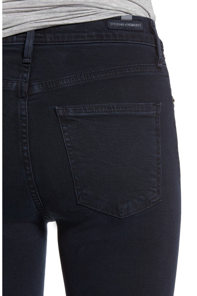 Rocket High Waist Crop Skinny Jeans, Alternate, color, BLUE PRINT