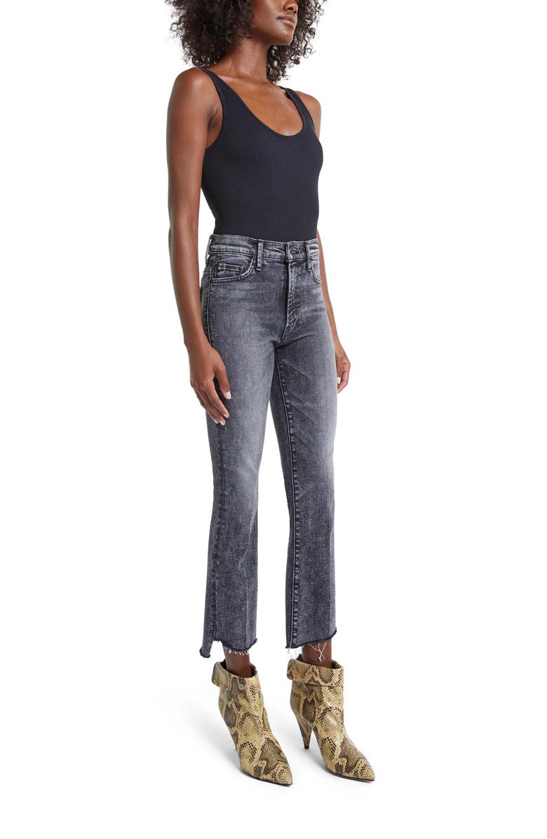 MOTHER The Insider Crop Step Fray Jeans, Alternate, color,