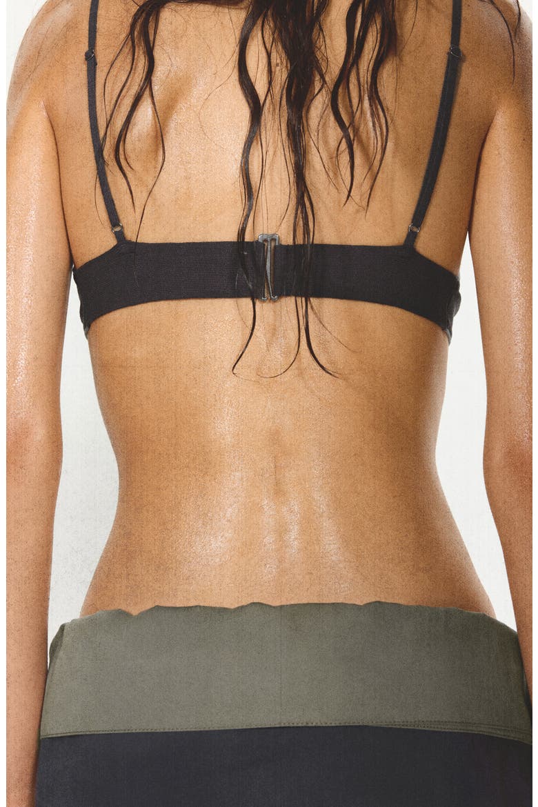 Semi-Sheer Knit Crop Top, Alternate, color, DARK BLUE
