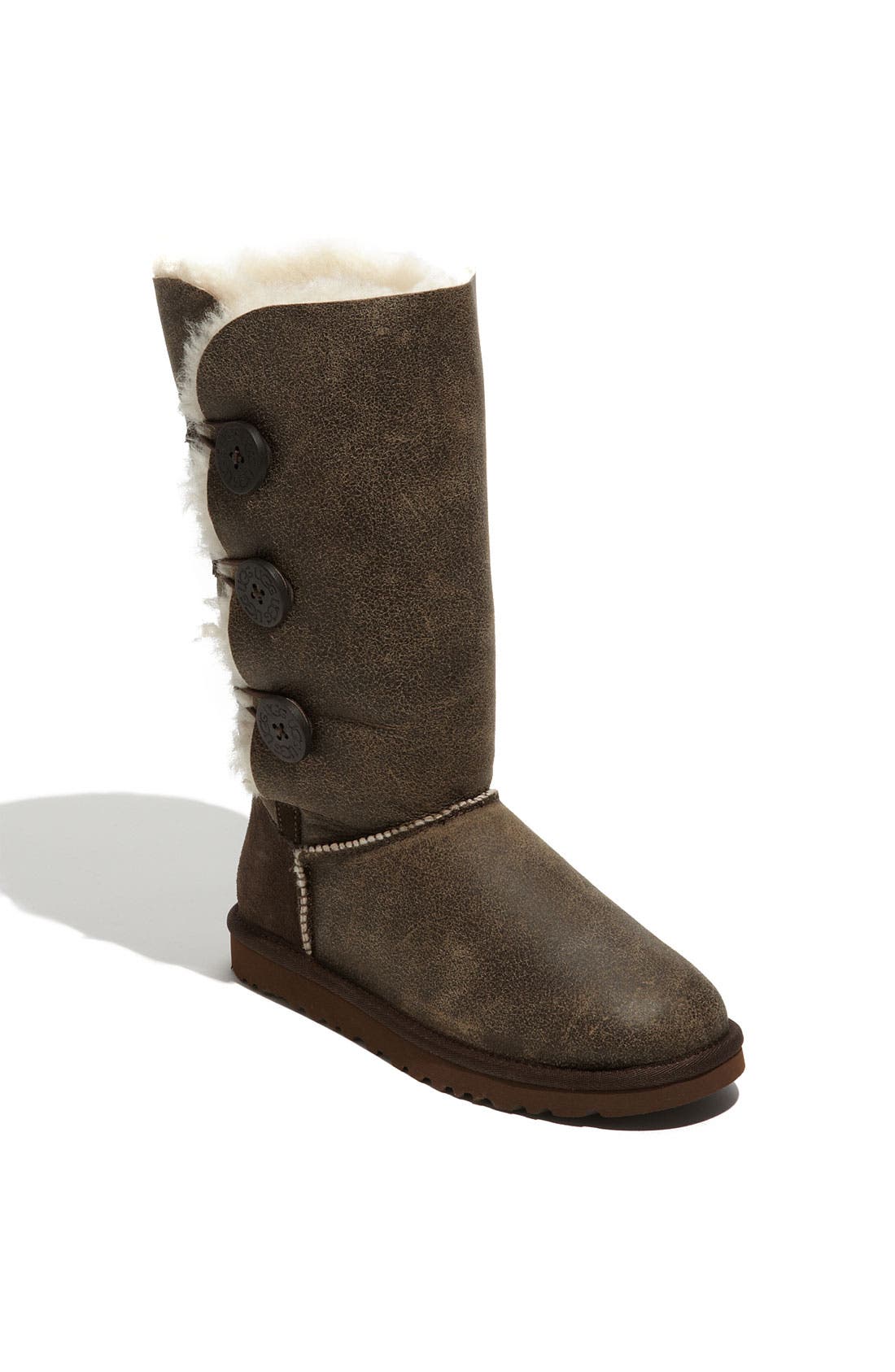 Australia 'Bailey Button Triplet' Boot, Main, color, BOMBER JACKET CHOCOLATE