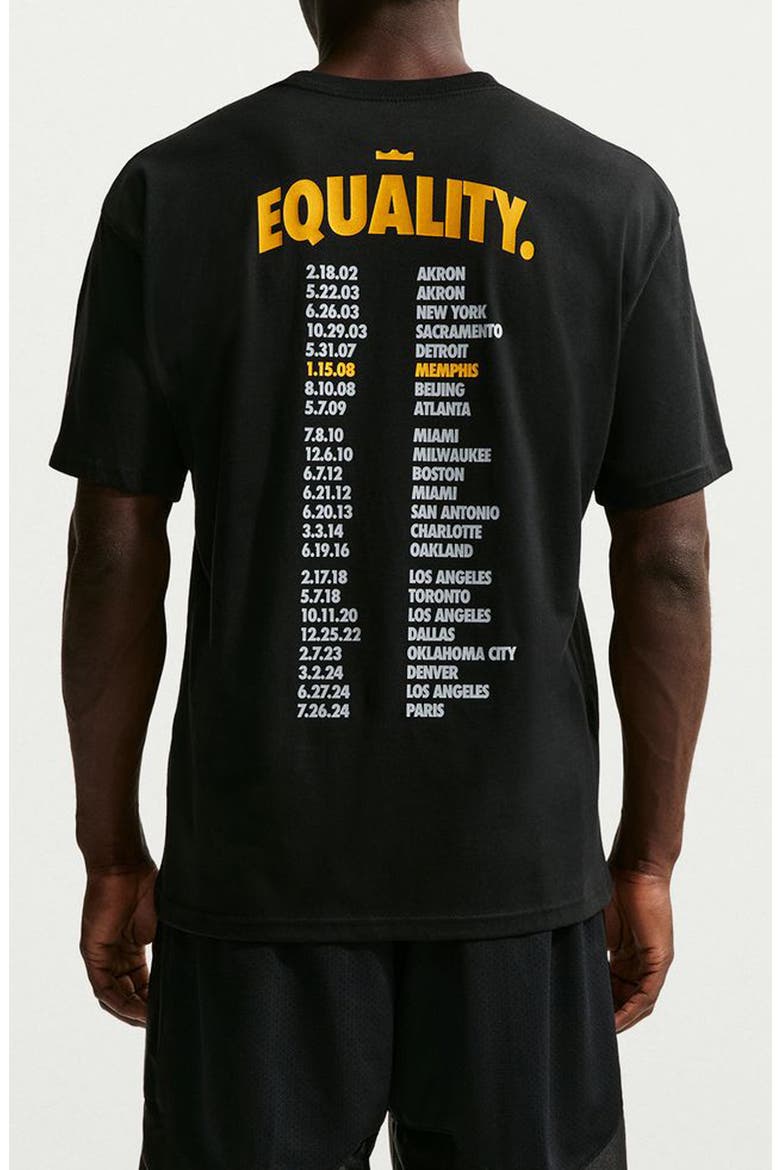 LeBron 'Honor the King' Graphic T-Shirt, Alternate, color, BLACK